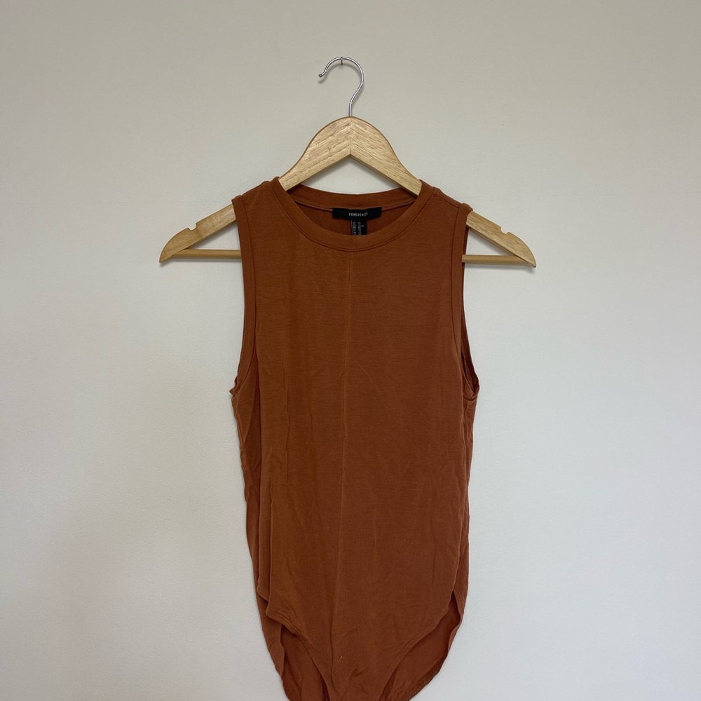 Forever 21 Rust Sleeveless Bodysuit